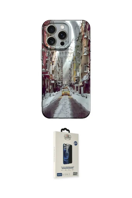 ieg™ iPhone 15 Pro Kılıf Nova Doku Prime - Siyah Bilvis Hayalet Cam Ekran Koruyucu