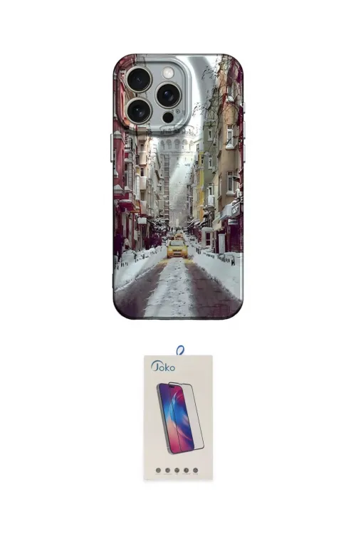 ieg™ iPhone 15 Pro Kılıf Nova Doku Prime - Siyah Joko 5D Cam