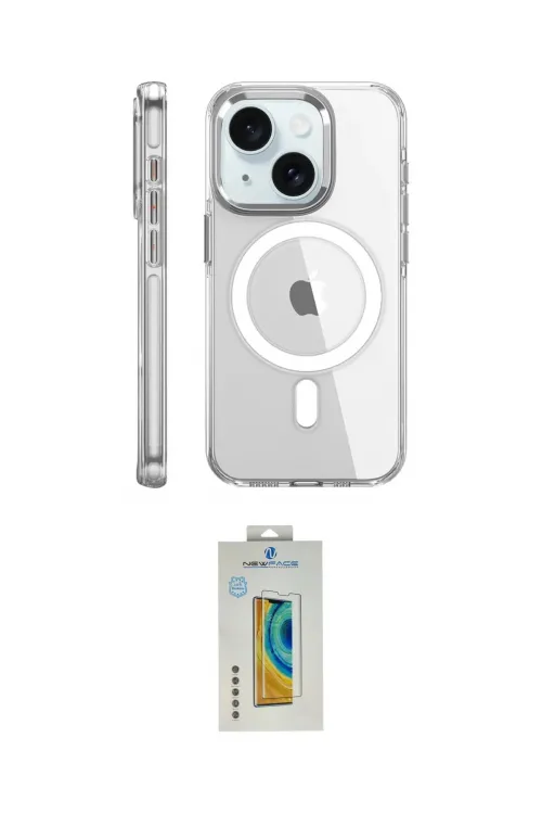 ieg™ iPhone 15 Pro Kılıf Nova Doku - Siyah Polymer Nano Ekran Koruyucu