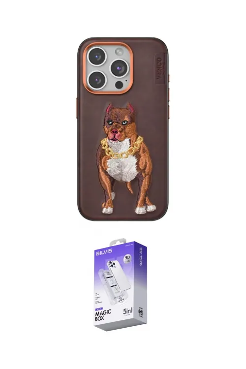 ieg™ iPhone 15 Pro Kılıf Nova Form Koleksiyonu - Siyah Bilvis 5in1 3D Magic Cam Ekran Koruyucu