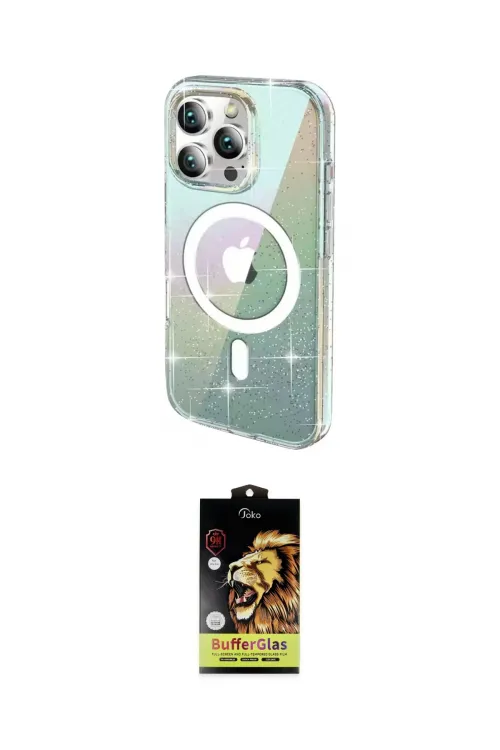 ieg™ iPhone 15 Pro Kılıf Odak Modern Serisi - Siyah Buffer Cam Ekran Koruyucu