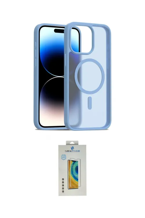 ieg™ iPhone 15 Pro Kılıf Siluet Minimal Prime - Siyah Polymer Nano Ekran Koruyucu