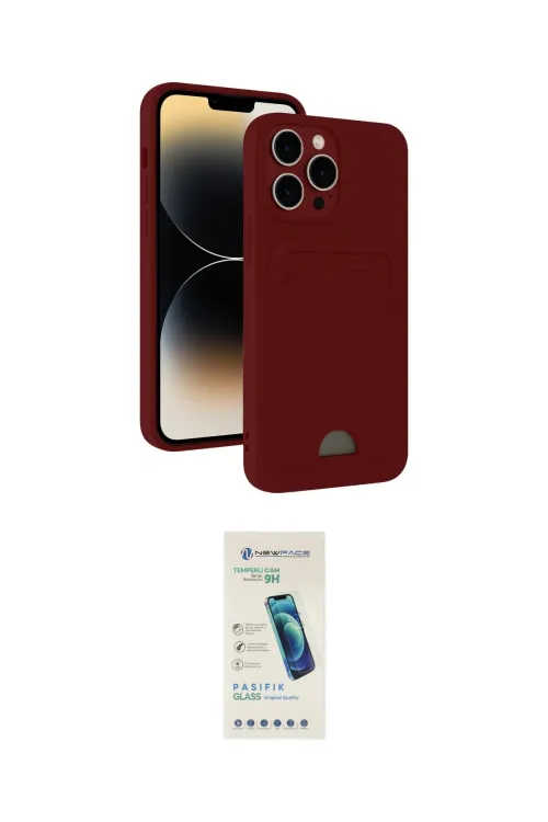 ieg™ iPhone 15 Pro Kılıf Vadi Çizgi Prime - Şeffaf Pasifik Cam Ekran Koruyucu