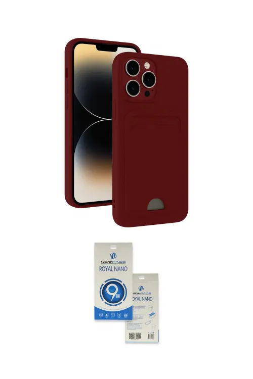 ieg™ iPhone 15 Pro Kılıf Vadi Çizgi Prime - Şeffaf Royal Nano Ekran Koruyucu