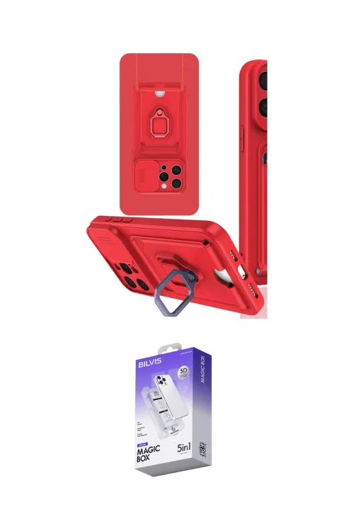 ieg™ iPhone 15 Pro Kılıf Vadi Form Prime - Siyah Bilvis 5in1 3D Magic Cam Ekran Koruyucu