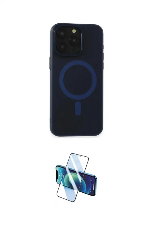 ieg™ iPhone 15 Pro Kılıf Yadigar Işık - Siyah 3D Antistatik Seramik Nano Ekran Koruyucu