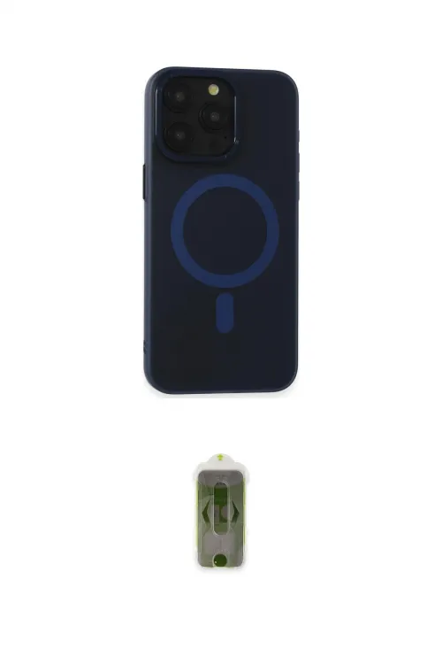 ieg™ iPhone 15 Pro Kılıf Yadigar Işık - Siyah Joko Magic 5D Hayalet Cam