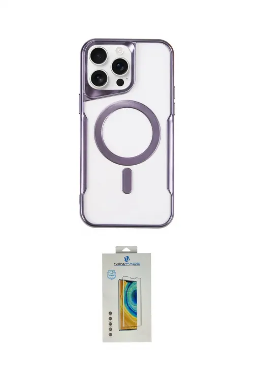 ieg™ iPhone 15 Pro Kılıf Yadigar Klasik Özel Seri - Siyah Polymer Nano Ekran Koruyucu