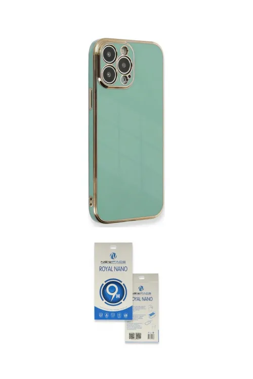 ieg™ iPhone 15 Pro Kılıf Yankı Serisi - Şeffaf Royal Nano Ekran Koruyucu