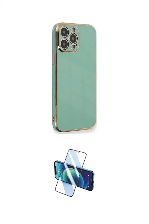 ieg™ iPhone 15 Pro Kılıf Yankı Serisi - Siyah 3D Antistatik Seramik Nano Ekran Koruyucu
