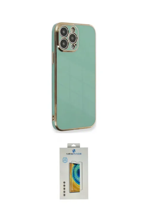 ieg™ iPhone 15 Pro Kılıf Yankı Serisi - Siyah Polymer Nano Ekran Koruyucu