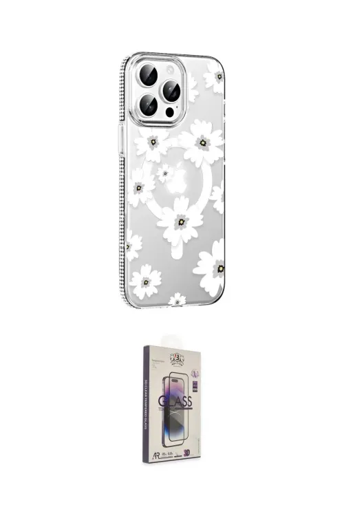 ieg™ iPhone 15 Pro Kılıf Yörünge Işık Prime - Siyah Bilvis 3D Cam Ekran Koruyucu