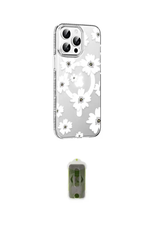 ieg™ iPhone 15 Pro Kılıf Yörünge Işık Prime - Siyah Joko Magic 5D Hayalet Cam