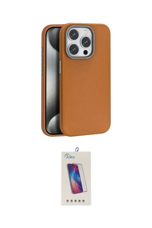 ieg™ iPhone 15 Pro Kılıf Zirve Modern Prime - Siyah Joko 5D Cam