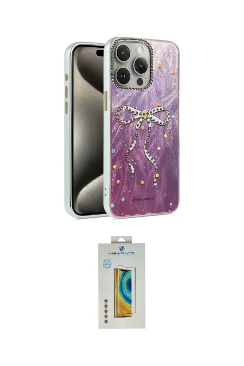 ieg™ iPhone 15 Pro Kılıf Zirve Modern Prime - Siyah Polymer Nano Ekran Koruyucu