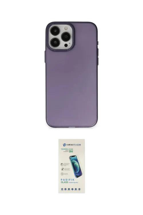 ieg™ iPhone 15 Pro Max Kılıf Ahenk Çizgi Prime - Şeffaf Pasifik Cam Ekran Koruyucu