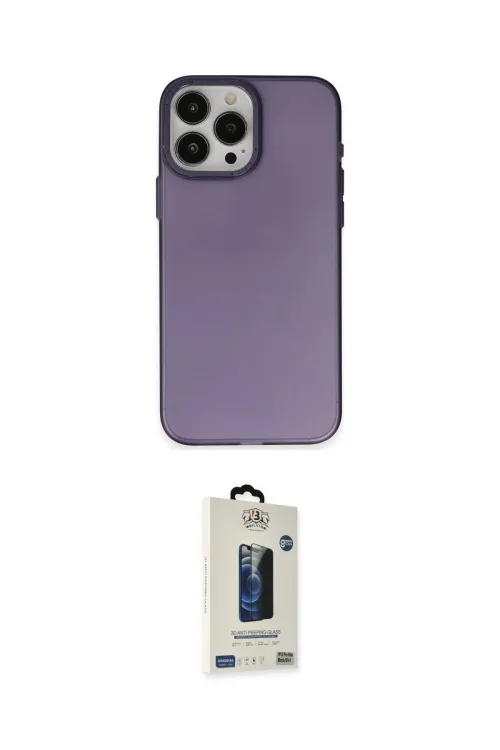 ieg™ iPhone 15 Pro Max Kılıf Ahenk Çizgi Prime - Siyah Bilvis Hayalet Cam Ekran Koruyucu