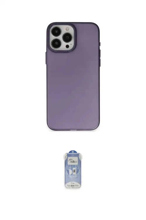 ieg™ iPhone 15 Pro Max Kılıf Ahenk Çizgi Prime - Siyah Joko Magic 5D Cam