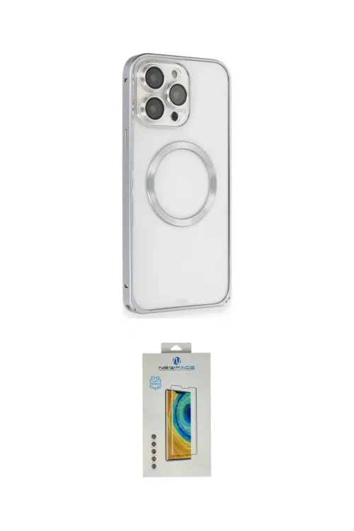 ieg™ iPhone 15 Pro Max Kılıf Ahenk Işık Serisi - Siyah Polymer Nano Ekran Koruyucu