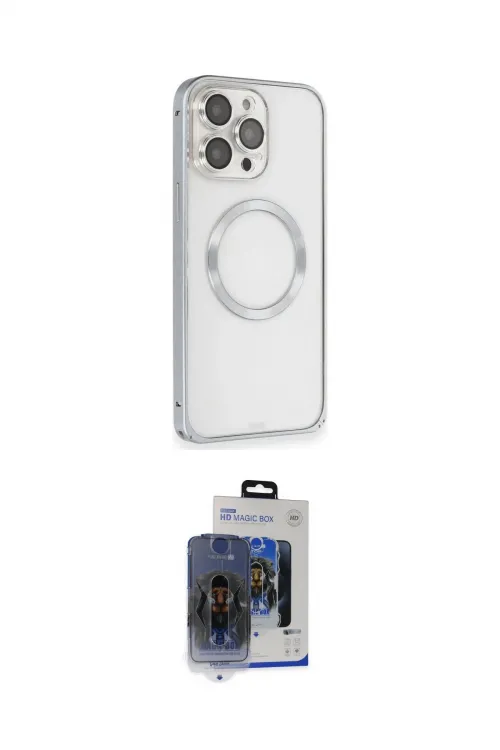 ieg™ iPhone 15 Pro Max Kılıf Ahenk Işık Serisi - Siyah Vanessa Magic Cam