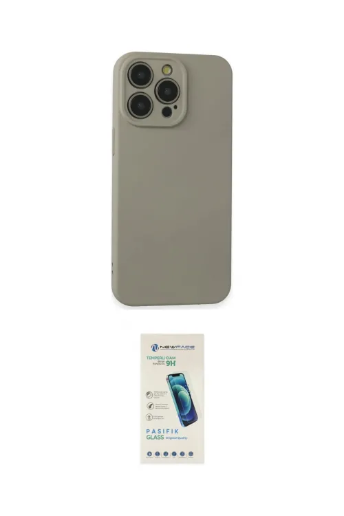 ieg™ iPhone 15 Pro Max Kılıf Ahenk Serisi - Şeffaf Pasifik Cam Ekran Koruyucu