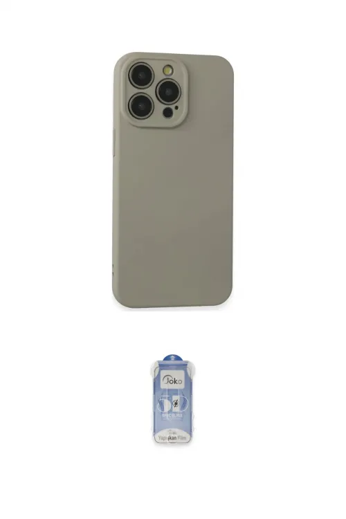 ieg™ iPhone 15 Pro Max Kılıf Ahenk Serisi - Siyah Joko Magic 5D Cam
