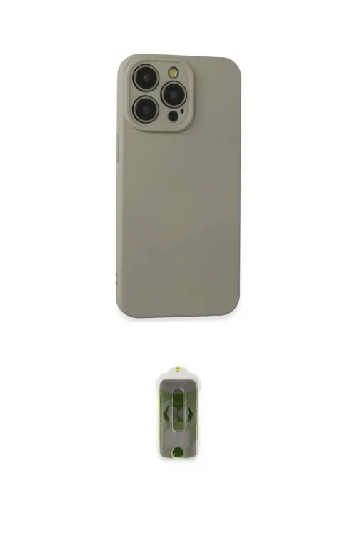 ieg™ iPhone 15 Pro Max Kılıf Ahenk Serisi - Siyah Joko Magic 5D Hayalet Cam