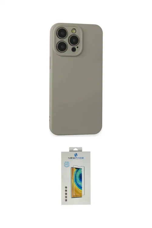 ieg™ iPhone 15 Pro Max Kılıf Ahenk Serisi - Siyah Polymer Nano Ekran Koruyucu