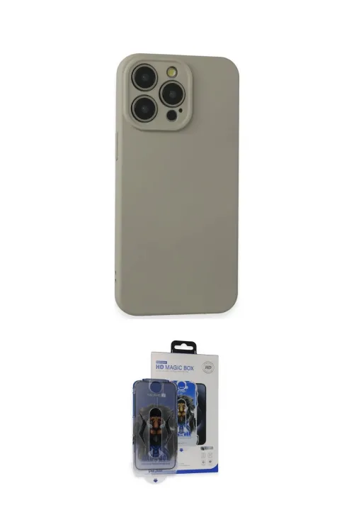 ieg™ iPhone 15 Pro Max Kılıf Ahenk Serisi - Siyah Vanessa Magic Cam