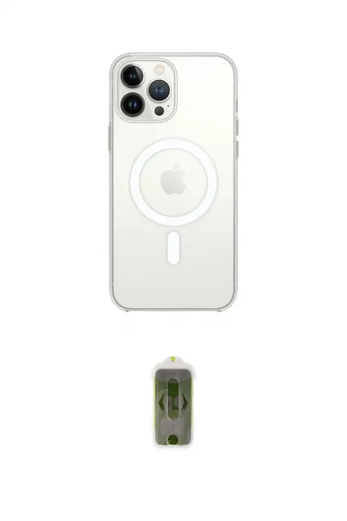 ieg™ iPhone 15 Pro Max Kılıf Ahenk Yansıma Prime - Siyah Joko Magic 5D Hayalet Cam