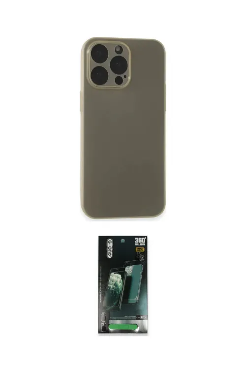 ieg™ iPhone 15 Pro Max Kılıf Atlas Minimal Prime - Şeffaf 360 Full Body Arka Koruyucu