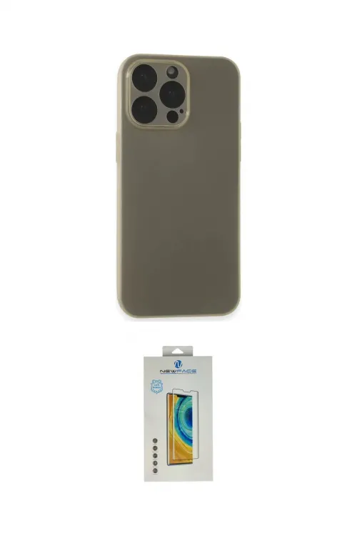 ieg™ iPhone 15 Pro Max Kılıf Atlas Minimal Prime - Siyah Polymer Nano Ekran Koruyucu