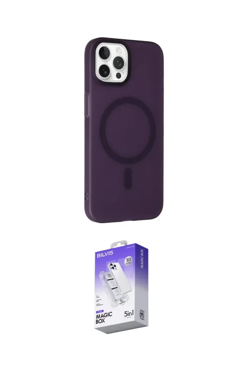 ieg™ iPhone 15 Pro Max Kılıf Çekirdek Modern Prime - Siyah Bilvis 5in1 3D Magic Cam Ekran Koruyucu