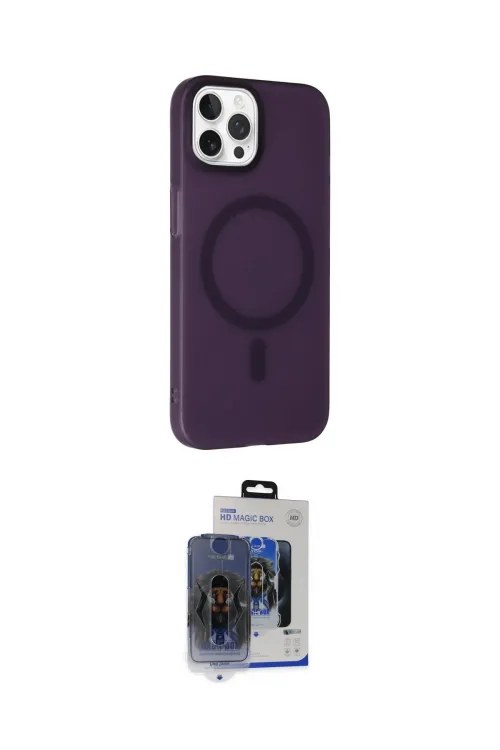 ieg™ iPhone 15 Pro Max Kılıf Çekirdek Modern Prime - Siyah Vanessa Magic Cam