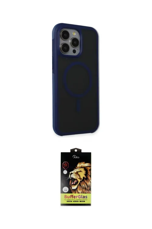 ieg™ iPhone 15 Pro Max Kılıf Çekirdek Yansıma Prime - Siyah Buffer Cam Ekran Koruyucu