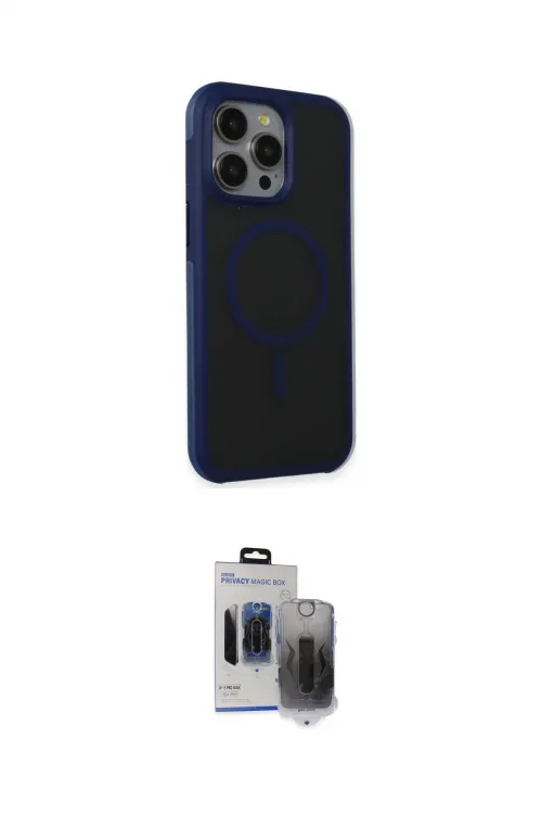 ieg™ iPhone 15 Pro Max Kılıf Çekirdek Yansıma Prime - Siyah Vanessa Magic Hayalet Cam