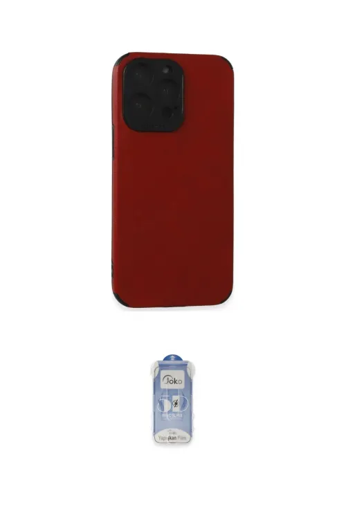 ieg™ iPhone 15 Pro Max Kılıf Doruk Asil Koleksiyonu - Siyah Joko Magic 5D Cam