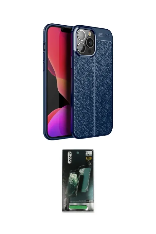 ieg™ iPhone 15 Pro Max Kılıf Doruk Klasik Özel Seri - Şeffaf 360 Full Body Arka Koruyucu
