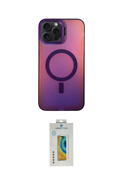 ieg™ iPhone 15 Pro Max Kılıf Doruk Klasik Prime - Siyah Polymer Nano Ekran Koruyucu
