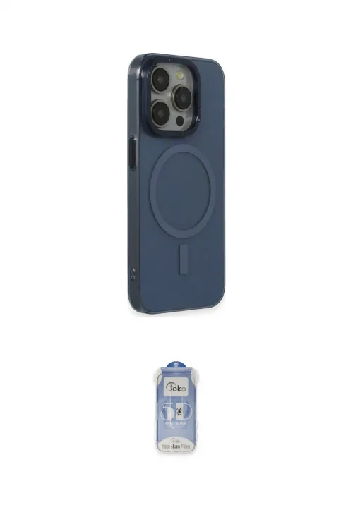 ieg™ iPhone 15 Pro Max Kılıf Eksen Işık Prime - Siyah Joko Magic 5D Cam
