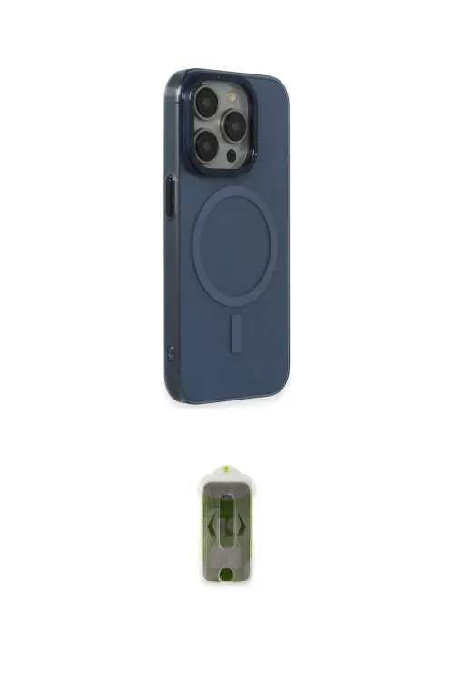 ieg™ iPhone 15 Pro Max Kılıf Eksen Işık Prime - Siyah Joko Magic 5D Hayalet Cam