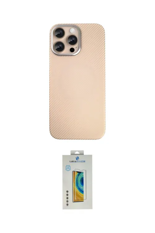 ieg™ iPhone 15 Pro Max Kılıf Eksen Prime - Siyah Polymer Nano Ekran Koruyucu
