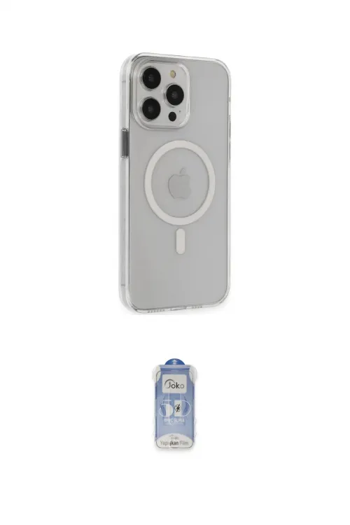 ieg™ iPhone 15 Pro Max Kılıf Kıvılcım Asil Özel Seri - Siyah Joko Magic 5D Cam