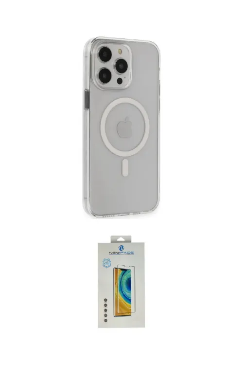 ieg™ iPhone 15 Pro Max Kılıf Kıvılcım Asil Özel Seri - Siyah Polymer Nano Ekran Koruyucu