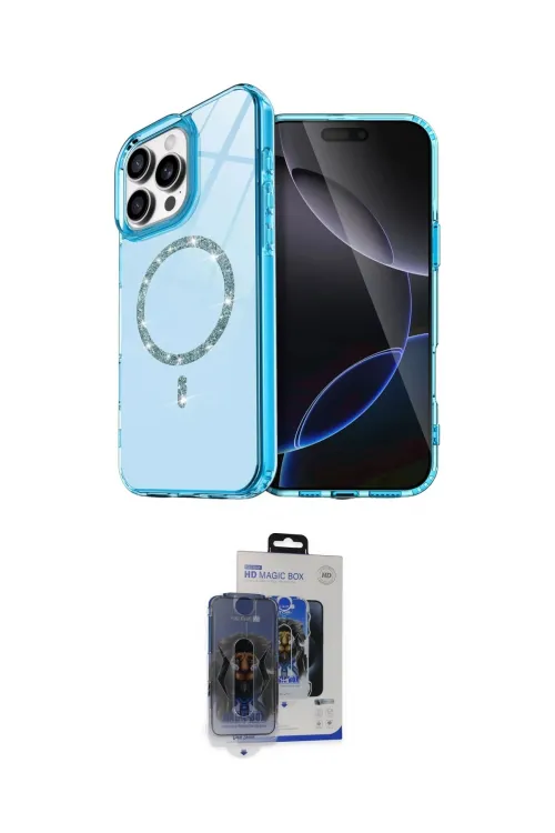 ieg™ iPhone 15 Pro Max Kılıf Kıvılcım Form Prime - Siyah Vanessa Magic Cam