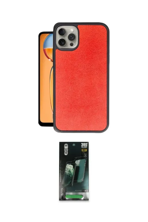 ieg™ iPhone 15 Pro Max Kılıf Kıvılcım Işık Serisi - Siyah 360 Mat Full Body Arka Koruyucu