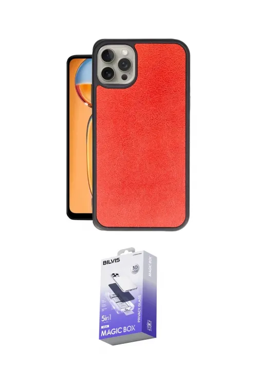 ieg™ iPhone 15 Pro Max Kılıf Kıvılcım Işık Serisi - Siyah Bilvis 5in1 5D Magic Hayalet Cam Ekran Koruyucu