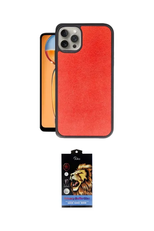 ieg™ iPhone 15 Pro Max Kılıf Kıvılcım Işık Serisi - Siyah Buffer Hayalet Cam Ekran Koruyucu
