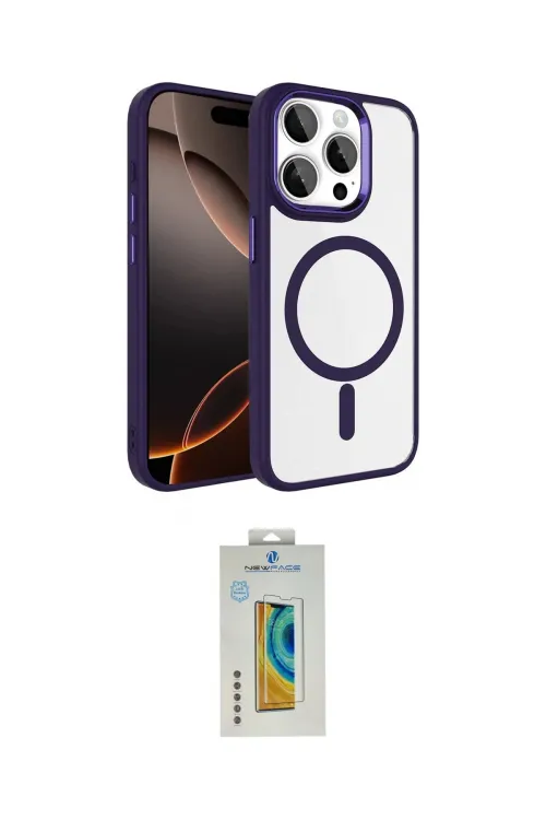 ieg™ iPhone 15 Pro Max Kılıf Kıvılcım Prime - Siyah Polymer Nano Ekran Koruyucu