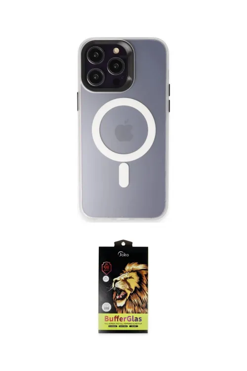 ieg™ iPhone 15 Pro Max Kılıf Kozmos Çizgi Prime - Siyah Buffer Cam Ekran Koruyucu